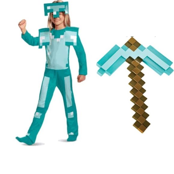 Disguise | Costumes | Minecraft Jumpsuit Mask Mojang Armour Boys Girls ...